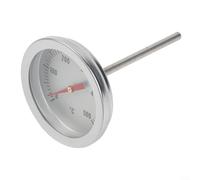 Thermomètre de four professionnel en acier inoxydable avec capteur de 70 mm, jauge 0-500 °C pour pizza, bois, pierre, four, barbecue, filetage M8 x 14,5 mm, outil de surveillance précis de la