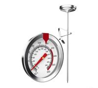 Thermomètre de friture avec pince à casserole, sonde de 23 cm, double pour échelle 10-290°C/50-550°F, affichage instantané pour friture, pâtisserie et confiseries (23 cm)