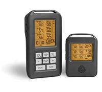 Thermomètre de grill à 4 sondes, en acier inoxydable, portée de 30 mètres, avec minuterie et écran LCD