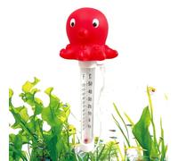 Thermomètre De Piscine Flottant Facile À Lire | Thermomètre Flottant Géant Canard Poulpe Avec Corde | Accessoires Pour Piscine Hors-Sol - Pour Étang Intérieur Lac Plage Jardin Terrasse Spa Aquarium Ba