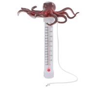 Thermomètre de Piscine Flottant Octopus, Mesure Précise, Plastique | Lecture Rapide de L’eau, Design Animal Ludique, Usage Maison et Bassin, pour Spa et Étang