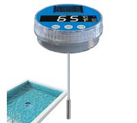 Thermomètre de piscine numérique solaire - Flottant étanche numérique - Thermomètre pour hydromassage, pour bassin, spa, froide, maison, extérieur, jardin, hôtel