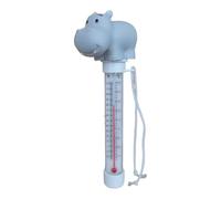 Thermomètre de piscine Thermomètre de piscine flottant en forme d'hippopotame mignon avec ficelle
