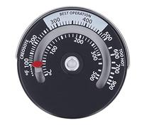Thermomètre de Poêle Magnétique, Thermostat de Poêle à Bois Plaque Magnétique Jauge de Haute Précision pour Thermomètre de Cheminée Poêle Ustensiles de Cuisine et Gadgets 0-500 ℃