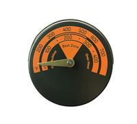 Thermomètre de poêle pour brûleur, barbecue, four | Jauge de température ; brûleur de barbecue ; outil ; pour bois de bûches ; thermomètre de poêle à ventilateur