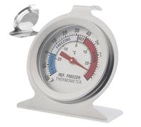 Thermomètre de réfrigérateur - Affichage analogique en acier inoxydable | 6,2 x 7 cm, 40 g, résistant à la rouille, pointeur facile à lire, pour réfrigérateur, congélateur, réfrigérateur et riso