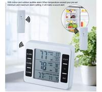 Thermomètre de Réfrigérateur Sans Fil LCD Numérique Congélateur avec Alarme Sonore pour la Maison/Cuisine/Bureau