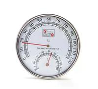Thermomètre de Sauna à coque métallique
