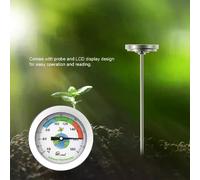 Thermomètre de sol acier inoxydable