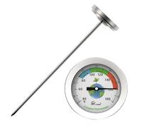 Thermomètre de sol de jardin - Thermomètre de sol - Mesure de la température du sol et du sol - Hygromètre - Facile à lire - Testeur extérieur pour le jardinage, la plantation, l'entretien de la