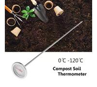 Thermomètre de sol en acier inoxydable 50cm