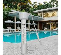 Thermomètre de température de l'eau de piscine flottant, accessoire de piscine cylindrique blanc Taille UniquePolychlorures de vinyle