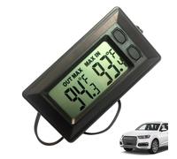 Thermomètre de température, thermomètre de voiture, portable ABS Mini LCD numérique intérieur extérieur numérique pour voiture à domicile