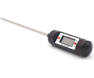 Thermomètre digital pour grillades, viandes et rôtis - acier inoxydable et plastique - jusqu'à 100 degrés