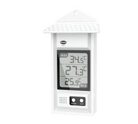 Thermomètre électronique max min avec toit.