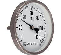 Thermomètre en acier inoxydable AFRISO arrière en acier inoxydable 80 mm 150 mm