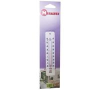 Thermomètre en plastique - METALTEX - 14 cm - Sans mercure - Usage intérieur et extérieur