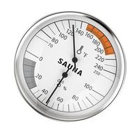 Thermomètre et hygromètre de sauna, outil de mesure mural bimétal 2 en 1, affichage Fahrenheit de 4 pouces, température de 70 à 250 ℉, humidité de 0 à 100%, pour hammams, salles de sudation