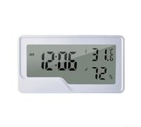 Thermomètre et hygromètre électronique avec horloge intégrée et enregistrement max min pour une surveillance détaillée du climat intérieur (pas de rétroéclairage)