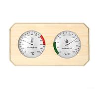 Thermomètre et hygromètre en bois avec affichage numérique clair pour un contrôle précis de la chaleur et de l'humidité pendant la relaxation pour les sessions Finition naturelle