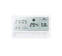 Thermomètre et hygromètre numérique LCD pour intérieur et extérieur - Rechargeable par USB, lectures précises