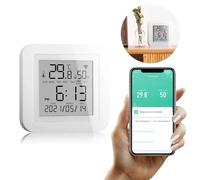 Thermomètre et hygromètre numérique sans fil - Compatible WiFi/Alexa/Google