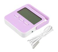 Thermomètre et Support ABS avec Sonde Numérique Intérieur Extérieur | Mesure Précise, Alarme Haute et Basse Température, Sonde Filaire, Pile Aaa Non Incluse