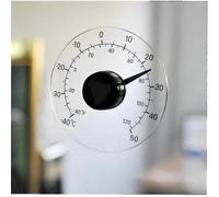 Thermomètre extérieur autocollant pour portes et fenêtres, étanche, transparent