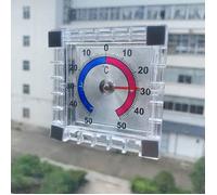 Thermomètre extérieur fenêtre analogique à lecture facile - Indicateur de température précis pour intérieur et extérieur