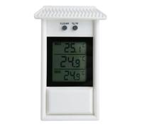 Thermomètre Extérieur - Mémoire des Températures Mini et Maxi - LCD 40 x 46 mm - -20° à +50°C