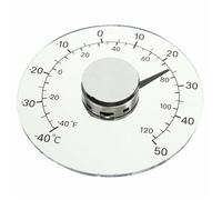Thermomètre extérieur - Nosheir - Étanche - Transparent - Fixation facile sur fenêtres - Diamètre du cadran 11 cm
