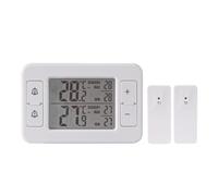 Thermomètre Frigo 9.5x6.2cm | Double Capteur Thermomètre Digital Sans Fil Pour Réfrigérateur Et Congélateur Alarme En Temps Réel -40°C À 60°C Alarme Connecté Pour Maison