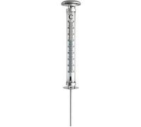 Thermomètre géant de jardin led solaire