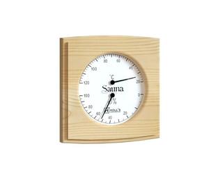 Thermomètre Holl's en pin pour sauna