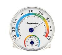 Thermomètre Hygromètre, 2 en 1 Moniteur Analogique Intérieur Extérieur Capteur Avec support et trou arrière, Aucune pile requise, pour Serre de Bureau à Domicile