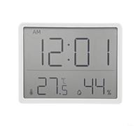 Thermomètre Hygromètre Digital Grand Écran Magnétique(white) | pour Grand écran LCD lisible, fixation magnétique pour forte, design épuré , pour idéal pour réfrigérateur
