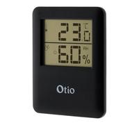 Thermomètre hygromètre digital intérieur - Noir - Otio