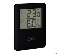 Thermomètre hygromètre digital intérieur - Noir - Otio