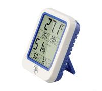 Thermomètre Hygromètre d'Intérieur pour précis avec pour affichage LCD Géant - Enregistrement Max Min pour Maison Bureau pour chambre Blanche 7.5x9.5cm