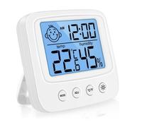 Thermomètre Hygromètre Intérieur Digital à Haute Précision, Hygromètre Digital Intérieur, Thermomètre Numérique - Horloge