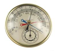 Thermomètre hygromètre intérieur extérieur en alliage plastique pour | Construction en plastique et alliage, incassable, structure, évite la casse du verre, utilisation durable