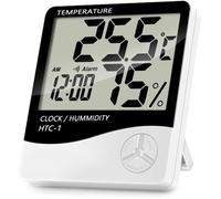 Thermomètre Hygromètre Intérieur - HTC-1 - Écran LCD - Température - Humidité