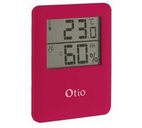 Thermomètre hygromètre magnétique LCD - rose - Otio
