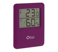 Thermomètre hygromètre magnétique LCD - violet - Otio