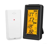 Thermomètre hygromètre numérique avec écran Wi-Fi intérieur et extérieur | Données en temps réel, plage de -40 à 122 °F, mesure intérieure/extérieure, contrôle de l'application, valeurs précises