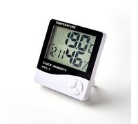Thermomètre hygromètre numérique HTC-1 de haute précision, surveillance intérieure précise, mètre électronique numérique de température et d'humidité avec alarme, commutateur 12/24 heures, surveillanc