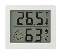 Thermomètre Hygromètre Numérique Intérieur avec Indicateur Confort - Écran LCD Géant pour Maison Bébé Serre pour cave - Précision ±1°C Humidité 10-99% - (White)
