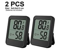Thermomètre hygromètre numérique, moniteur de température et d'humidité intérieure, lot de 2, avec grand écran LCD