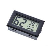 Thermomètre hygromètre numérique pour mini écran LCD de température et d'humidité pour serre, moniteur compact 2 en 1 avec large plage de -50 °C à 70 °C (noir)