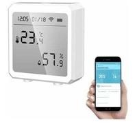 Thermomètre hygromètre Smart WiFi + capteur température et d'humidité Bluetooth avec rétroéclairage pour intérieur/extéri